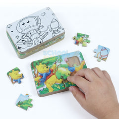 Cute Cartoon Puzzle Set Box 8 Pcs