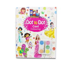 Dot to Dot Coloring Book with Water Colors