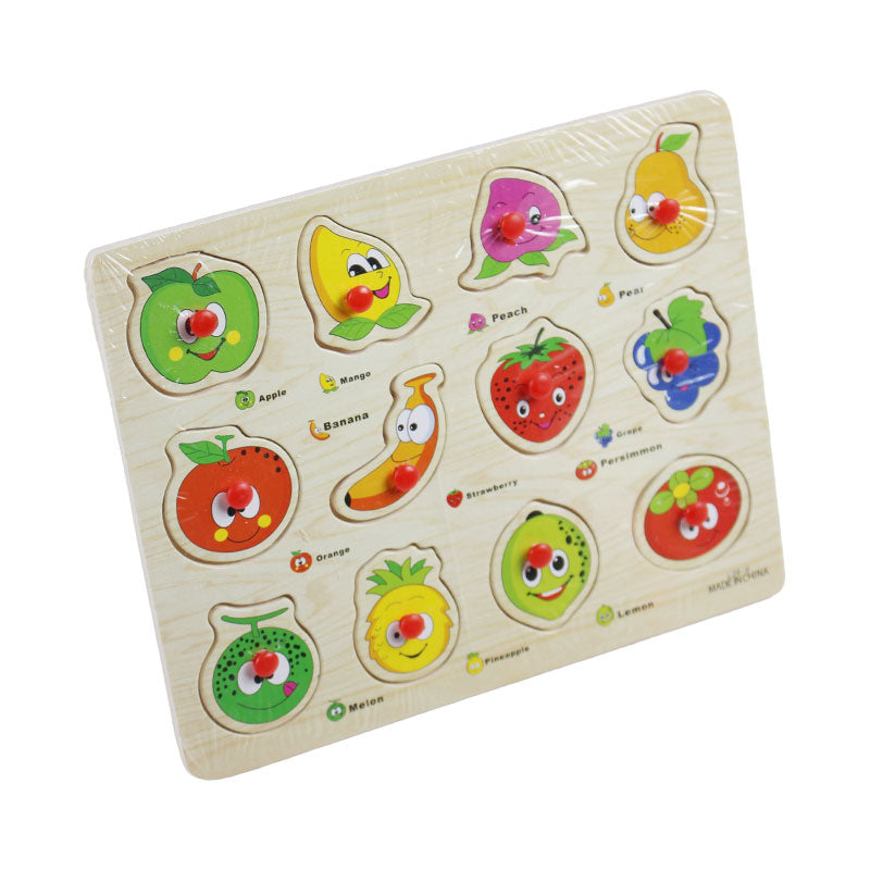 Peg Puzzle Board Wooden 