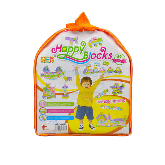 Plastic Happy Building Blocks with Stickers