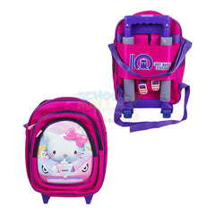 Hello Kitty Embossed Trolley School Bag 15"