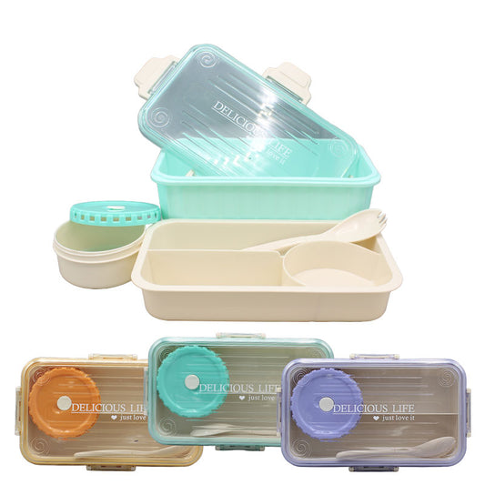 Four Compartment Delicious Life Lunch Box