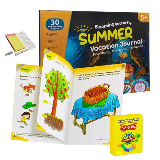 Summer Vacation Journal Activity Book 5+