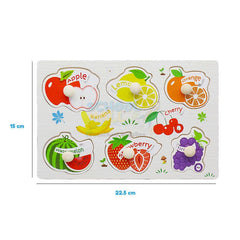 Montessori Wooden Fruits Peg Puzzle Board (1590G)