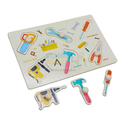 Montessori Wooden Tools Peg Puzzle Board (1590J)