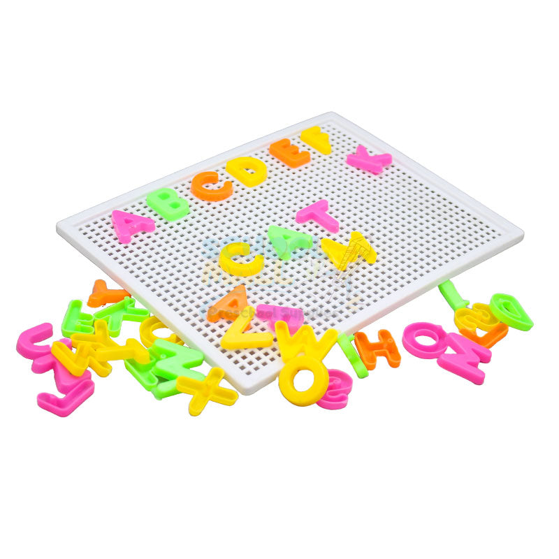 Multicolor Capital Alphabets Pin Board