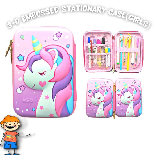 3D Embossed Stationary Case (Girls)