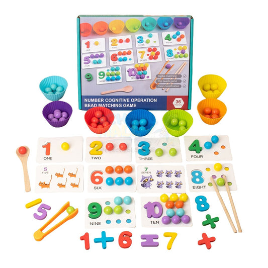 Number Cognitive Operation Bead Matching Game