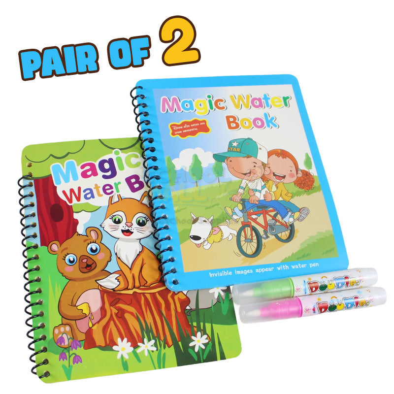 Pair of 2 Magic Water Book