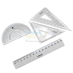 4 Pcs Math Geometry Ruler Set