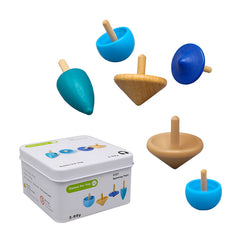 4 PCs Wooden Spinning Top