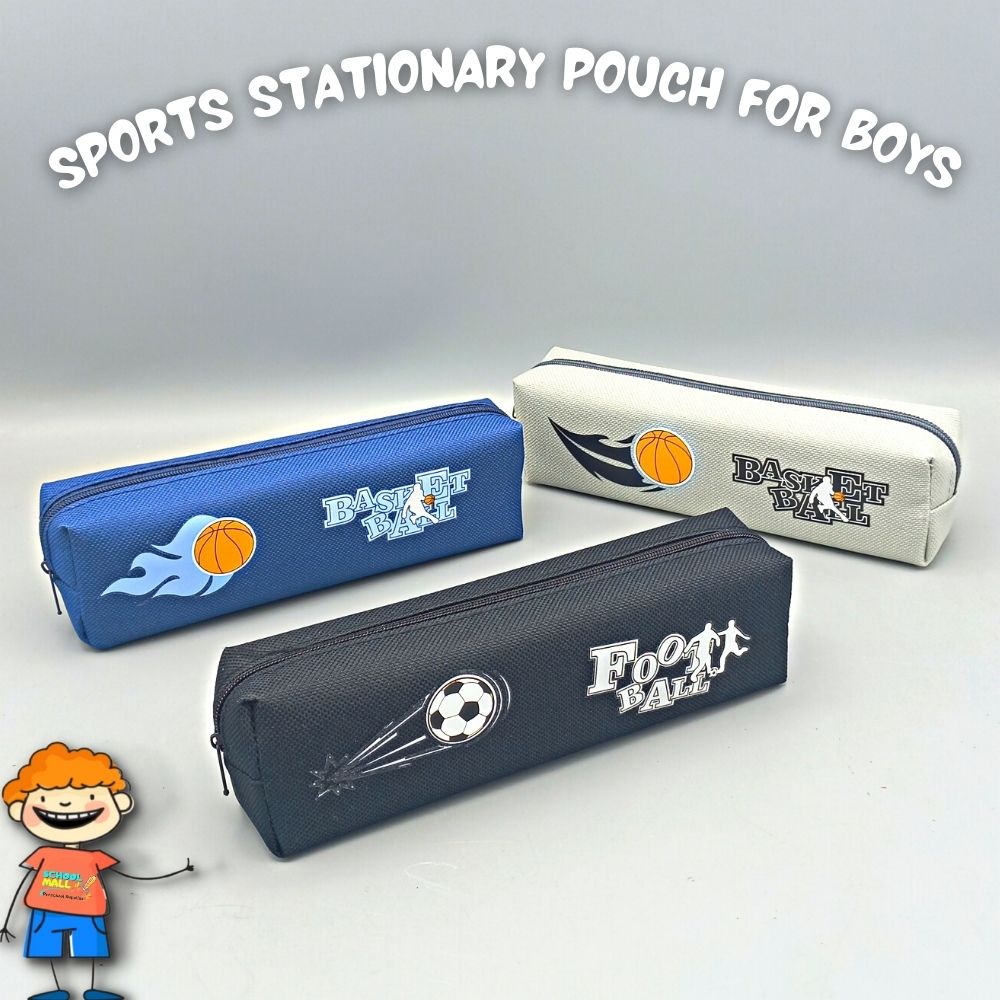 Sports Stationary Pouch/Geometry Box for Boys