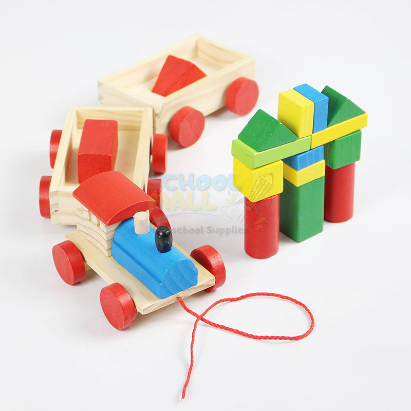 The Three Section Train Blocks Wooden Toy #1865 – School Mall ...