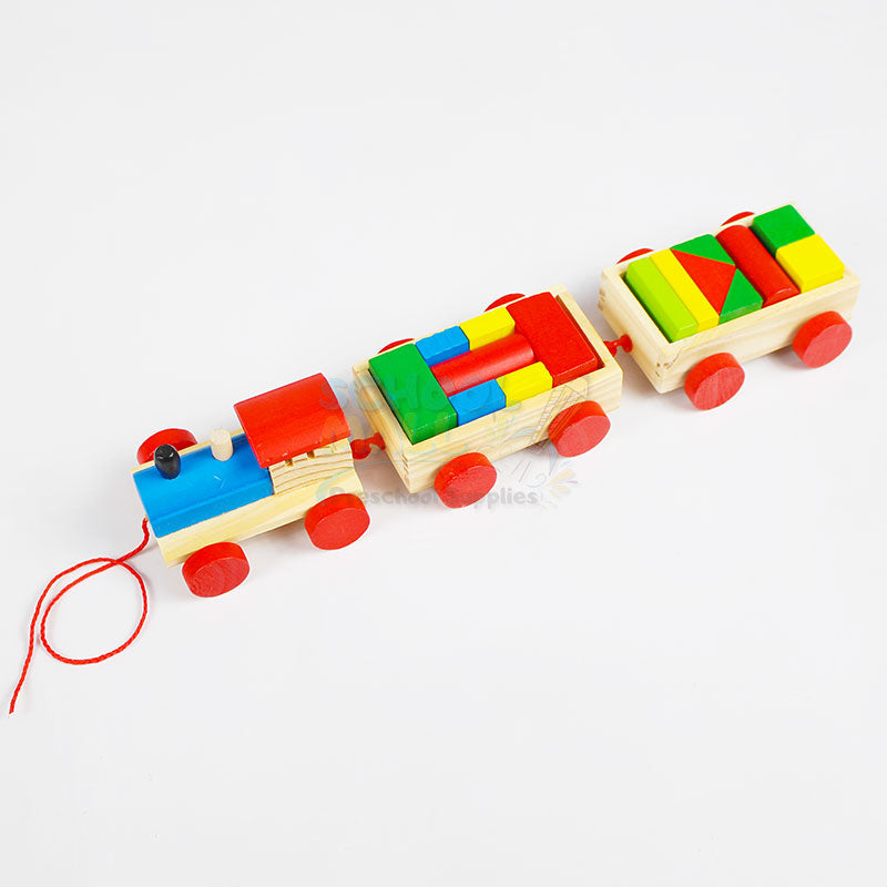 The Three Section Train Blocks Wooden Toy #1865 – School Mall ...