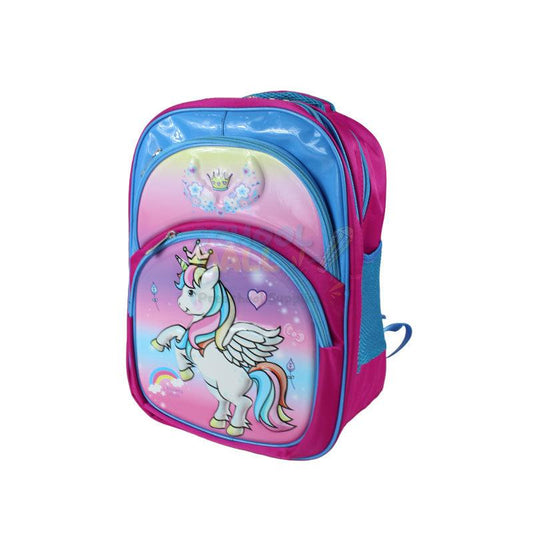 Unicorn Embossed School Bag 15 inch (1759)