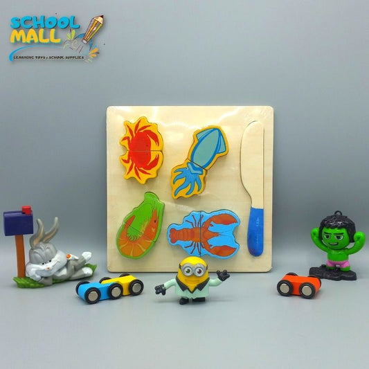 Wooden Seafood Cutting Baord for Kids