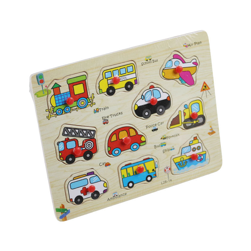 Peg Puzzle Board Wooden 