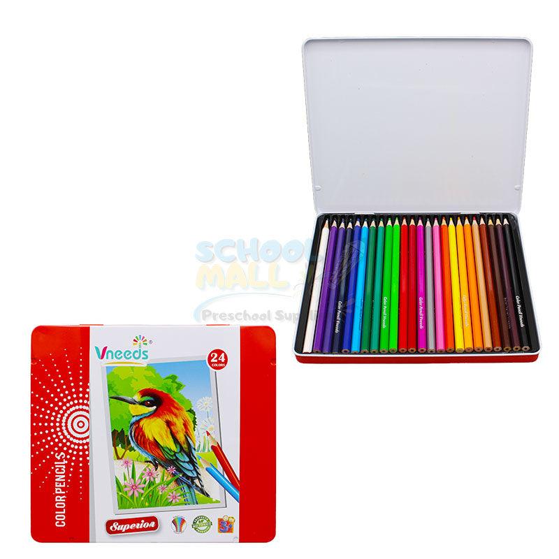 Vneeds 24 Pcs Pencil Colors