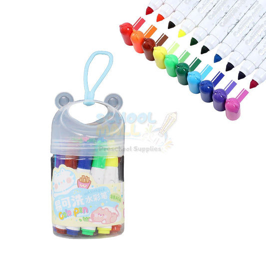 Washable Color Markers Set 18 Pcs with Storage Case