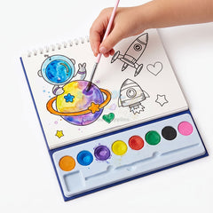 Watercolor Painting Set with Coloring Book