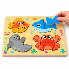 Ocean Buddies Wooden Puzzle Board 02170