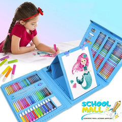 208 Piece Art Set - 3 layer with easel Painting and Drawing