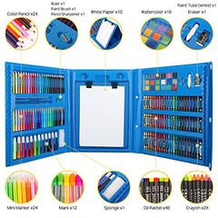 208 Piece Art Set - 3 layer with easel Painting and Drawing