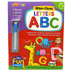 Wipe Clean Book with Marker Capital ABC