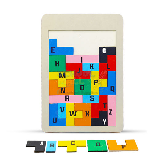 Wooden 26 Pcs Alphabets Puzzle Board