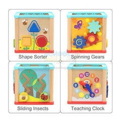 Wooden 5 in 1 Activity Wisdom Around Bead Box (1581)