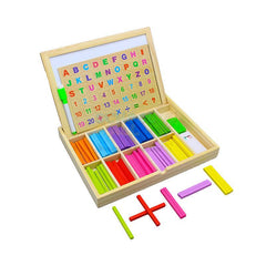 Wooden Arithmetic Colorful Stick Learning Box 1553