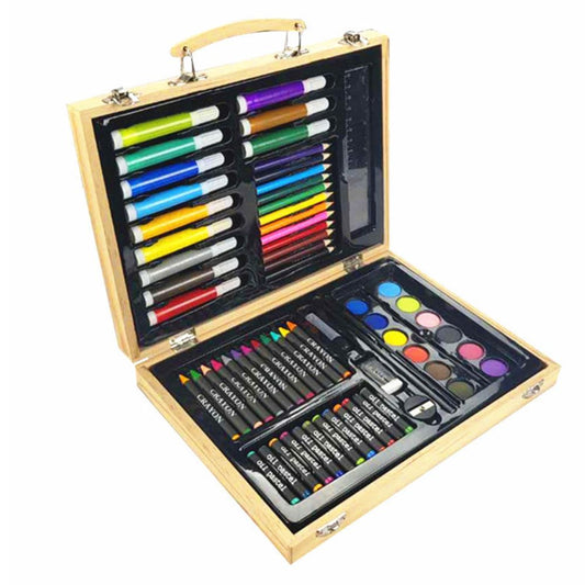 68 PCs Kids Painting Art Kit-Wooden