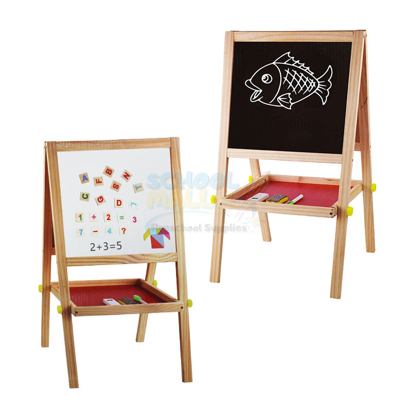 Wooden Children's Learning Double Sided Drawing Board 1564