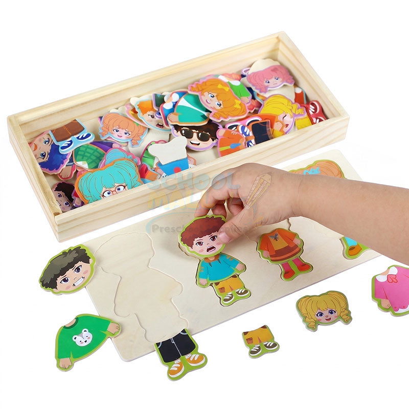 Wooden Dress up Puzzle Board