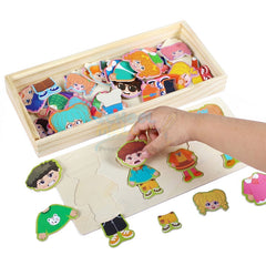 Wooden Dress up Puzzle Board