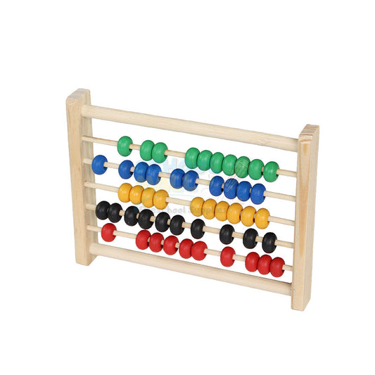 Wooden Mini Learning Abacus – 5 Rows
