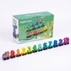 Wooden Mini Magnetic Number Digital Train