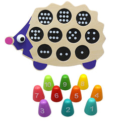 Wooden Numbers Hedgehog Balance