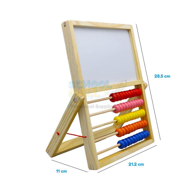 Toy Mathpad Wooden Multi Function Calculate bead Double Sided Sketchpad – School ...