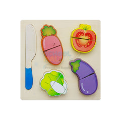 Wooden Vegetables Cutting Play Set 4 in 1