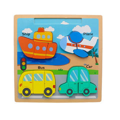 Multifunctional Wooden Puzzle Drawing Board