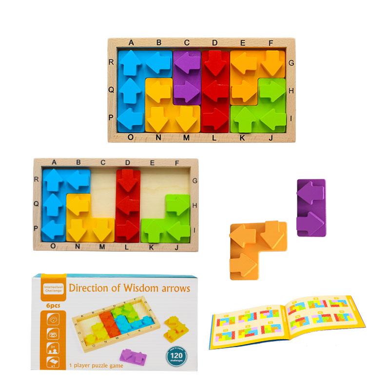 Wisdom Toy 6 PCS Wooden Wisdom Arrows Game – School Mall - Educational Toys ...
