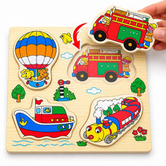 Wooden 3D Chunky Puzzle Board
