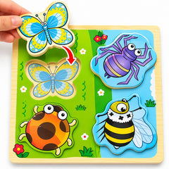 Wooden 3D Chunky Puzzle Board