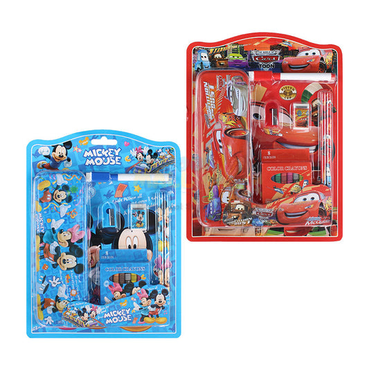 Writing & Coloring Stationery Set (14 Pcs) for Boys