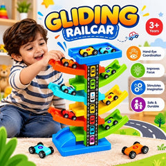 Gliding Railcar Track Set for Kids 00788