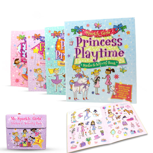 Sparkly Girls Stickers & Activity Pack