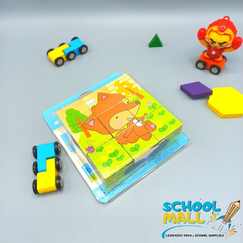 3D 6-sided Painting Puzzle Jigsaw Blocks 9pcs