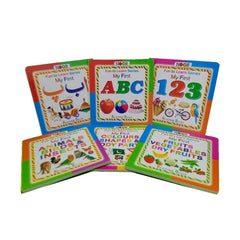 Reading Book Set of 6 Books with Wipe Clean Board