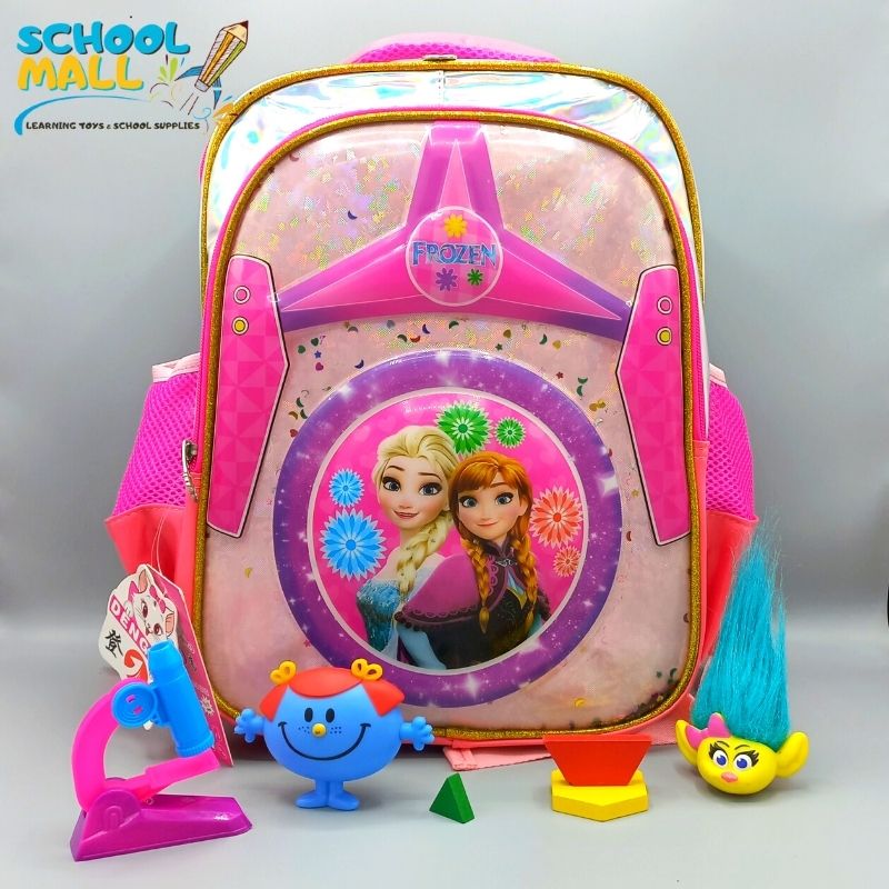 DENGGAO Frozen Silver / Pink Bag (Nursery Class to 3 Class)